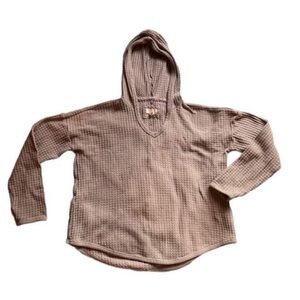 Cupio Gray Waffle Lounge Hoodie